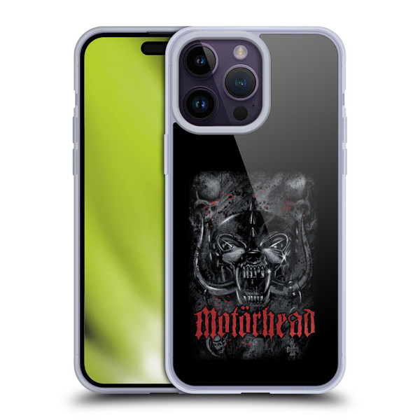 Motorhead Graphics Deathstorm Soft Gel Case for Apple iPhone 14 Pro Max & MagSafe