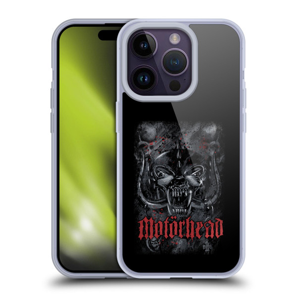Motorhead Graphics Deathstorm Soft Gel Case for Apple iPhone 14 Pro & MagSafe