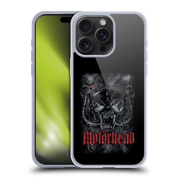 Motorhead Graphics Deathstorm Soft Gel Case for Apple iPhone 15 Pro Max & MagSafe