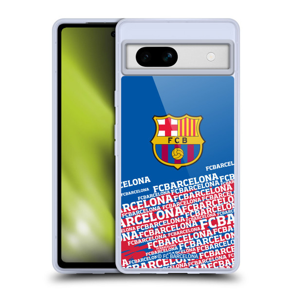 FC Barcelona Crest Impact Soft Gel Case for Google Pixel 7a
