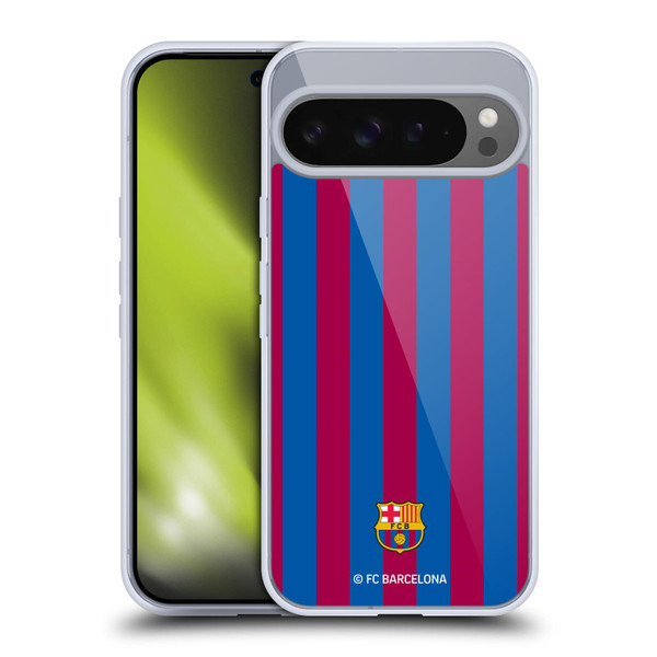 FC Barcelona Crest Stripes Soft Gel Case for Google Pixel 9 Pro XL