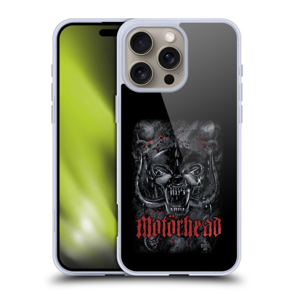 Motorhead Graphics Deathstorm Soft Gel Case for Apple iPhone 16 Pro Max & MagSafe
