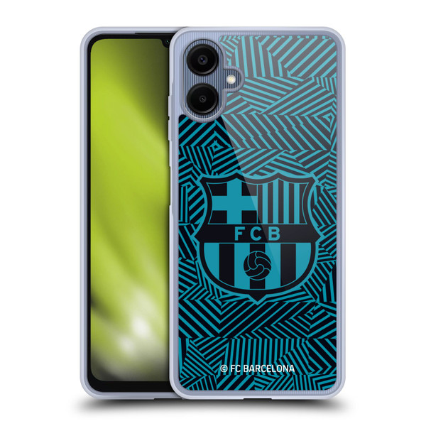 FC Barcelona Crest Black Soft Gel Case for Samsung Galaxy A06 4G