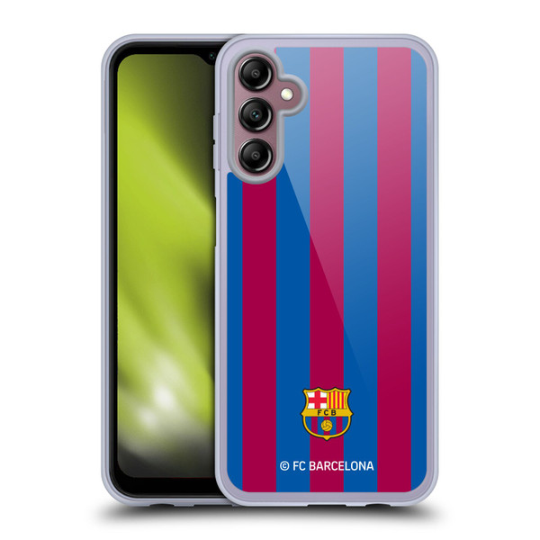 FC Barcelona Crest Stripes Soft Gel Case for Samsung Galaxy A14 5G