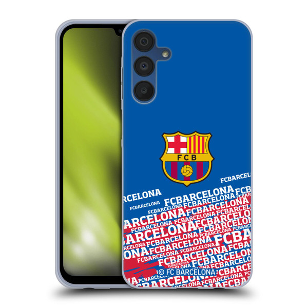 FC Barcelona Crest Impact Soft Gel Case for Samsung Galaxy A15 & MagSafe