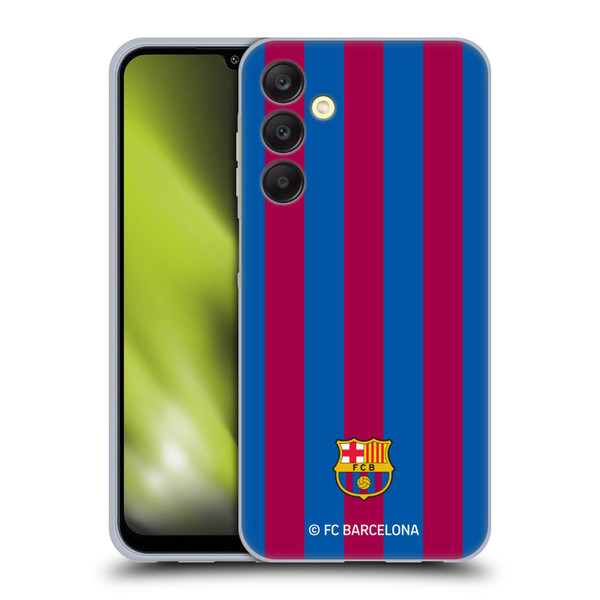 FC Barcelona Crest Stripes Soft Gel Case for Samsung Galaxy A25 5G