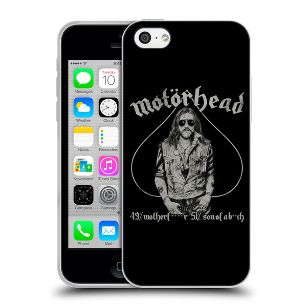 Motorhead Graphics Ace Of Spades Lemmy Soft Gel Case for Apple iPhone 5c