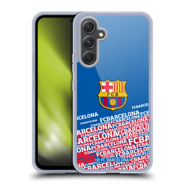 FC Barcelona Crest Impact Soft Gel Case for Samsung Galaxy A54 5G