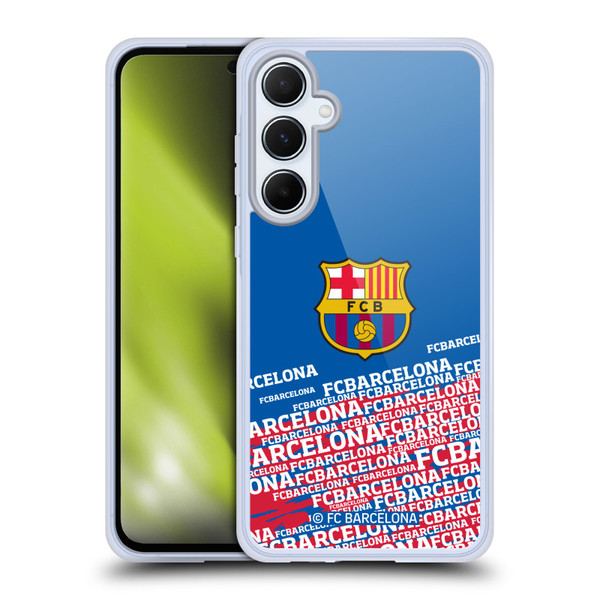 FC Barcelona Crest Impact Soft Gel Case for Samsung Galaxy A55 5G