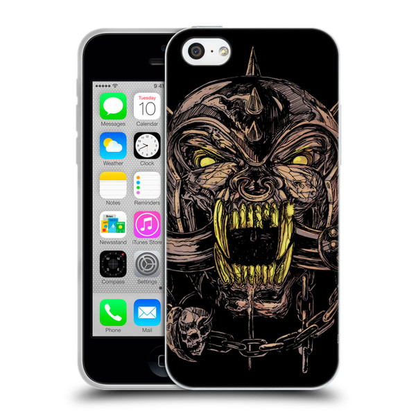 Motorhead Graphics Snaggletooth Soft Gel Case for Apple iPhone 5c