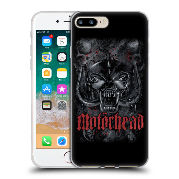 Motorhead Graphics Deathstorm Soft Gel Case for Apple iPhone 7 Plus / iPhone 8 Plus & MagSafe