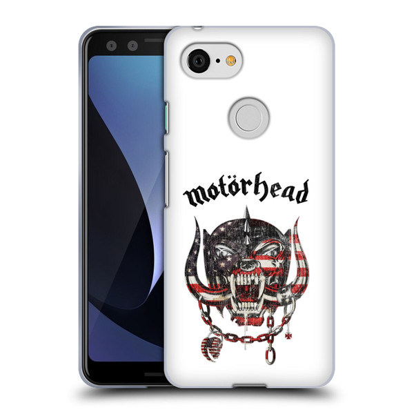 Motorhead Graphics American Skull Soft Gel Case for Google Pixel 3