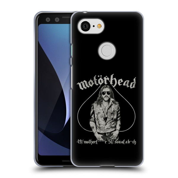 Motorhead Graphics Ace Of Spades Lemmy Soft Gel Case for Google Pixel 3