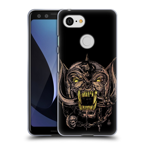 Motorhead Graphics Snaggletooth Soft Gel Case for Google Pixel 3