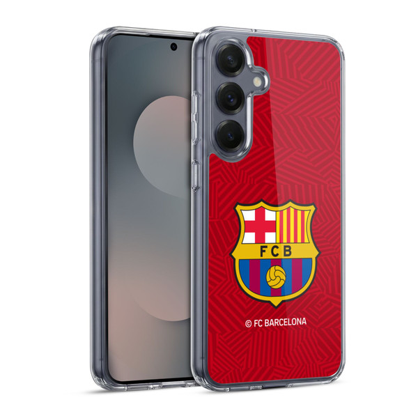FC Barcelona Crest Red Soft Gel Case for Samsung Galaxy S25 & MagSafe