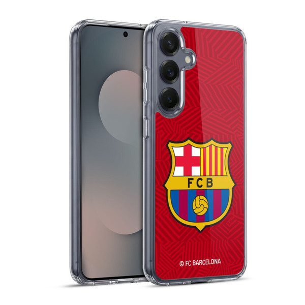 FC Barcelona Crest Red Soft Gel Case for Samsung Galaxy S25+ & MagSafe