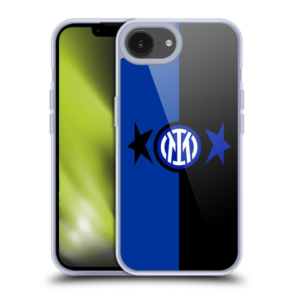 Fc Internazionale Milano IM 2Stars Black & Blue Soft Gel Case for Apple iPhone 16e & MagSafe