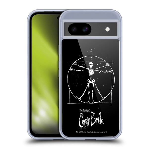 Corpse Bride Key Art Vitruvian Skeleton Soft Gel Case for Google Pixel 8a