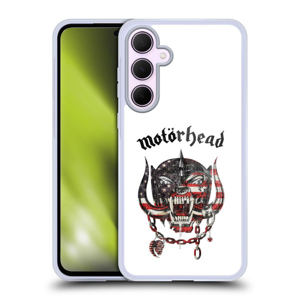 Motorhead Graphics American Skull Soft Gel Case for Samsung Galaxy A35 5G