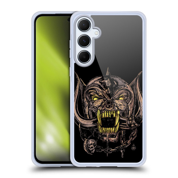 Motorhead Graphics Snaggletooth Soft Gel Case for Samsung Galaxy A55 5G