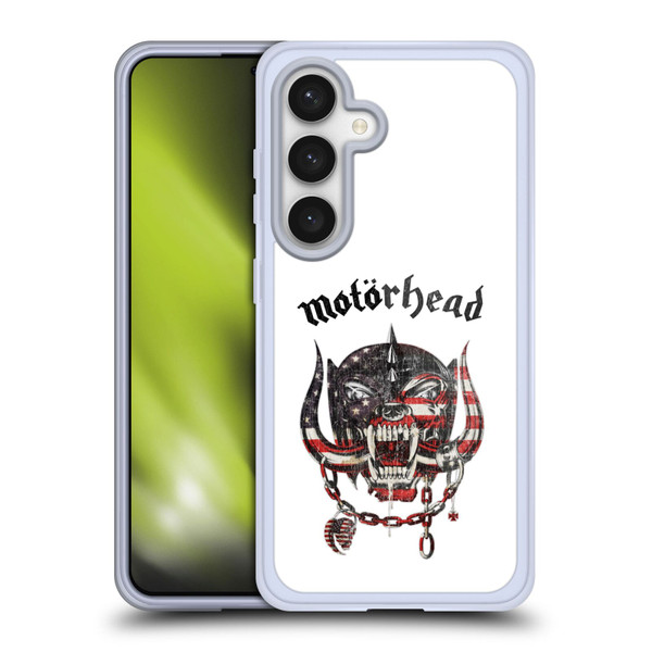 Motorhead Graphics American Skull Soft Gel Case for Samsung Galaxy S24 5G & MagSafe
