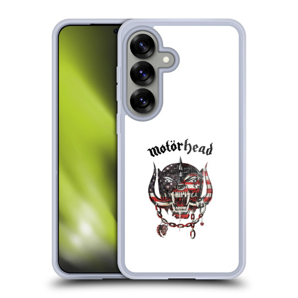 Motorhead Graphics American Skull Soft Gel Case for Samsung Galaxy S25 & MagSafe