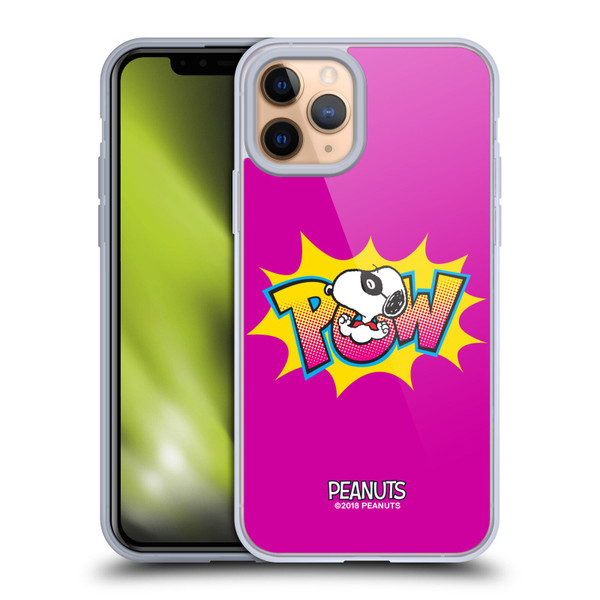 Peanuts The Many Faces Of Snoopy Superhero Soft Gel Case for Apple iPhone 11 Pro & MagSafe