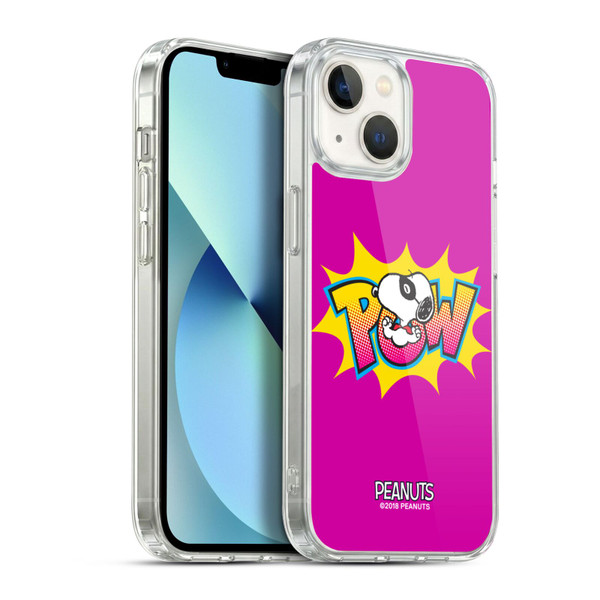 Peanuts The Many Faces Of Snoopy Superhero Soft Gel Case for Apple iPhone 13