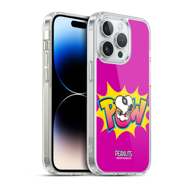 Peanuts The Many Faces Of Snoopy Superhero Soft Gel Case for Apple iPhone 13 Pro & MagSafe
