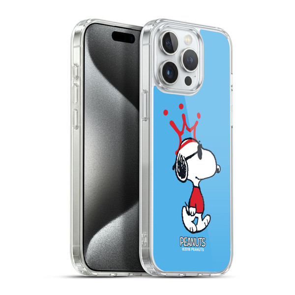 Peanuts The Many Faces Of Snoopy Joe Cool Soft Gel Case for Apple iPhone 15 Pro Max & MagSafe