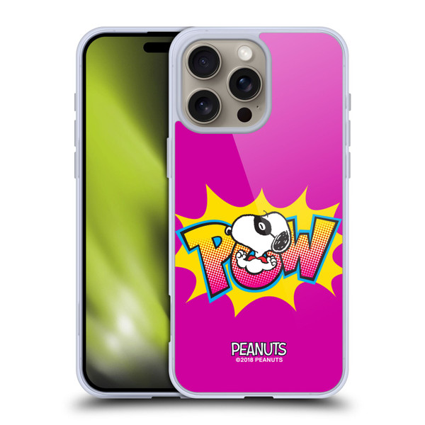 Peanuts The Many Faces Of Snoopy Superhero Soft Gel Case for Apple iPhone 16 Pro Max & MagSafe
