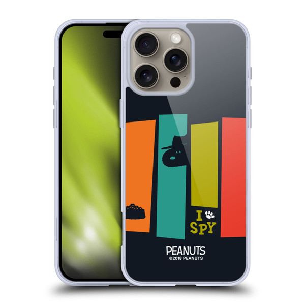 Peanuts The Many Faces Of Snoopy Secret Agent Soft Gel Case for Apple iPhone 16 Pro Max & MagSafe