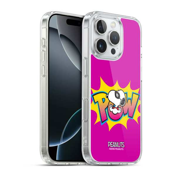 Peanuts The Many Faces Of Snoopy Superhero Soft Gel Case for Apple iPhone 16 Pro & MagSafe