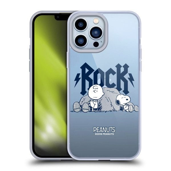 Peanuts Rock Tees Charlie Brown Snoopy Soft Gel Case for Apple iPhone 13 Pro Max & MagSafe