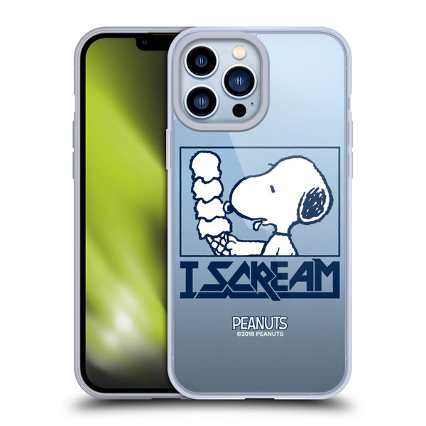 Peanuts Rock Tees Snoopy I Scream Soft Gel Case for Apple iPhone 13 Pro Max & MagSafe
