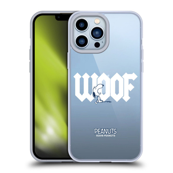 Peanuts Rock Tees Snoopy Woof Soft Gel Case for Apple iPhone 13 Pro Max & MagSafe