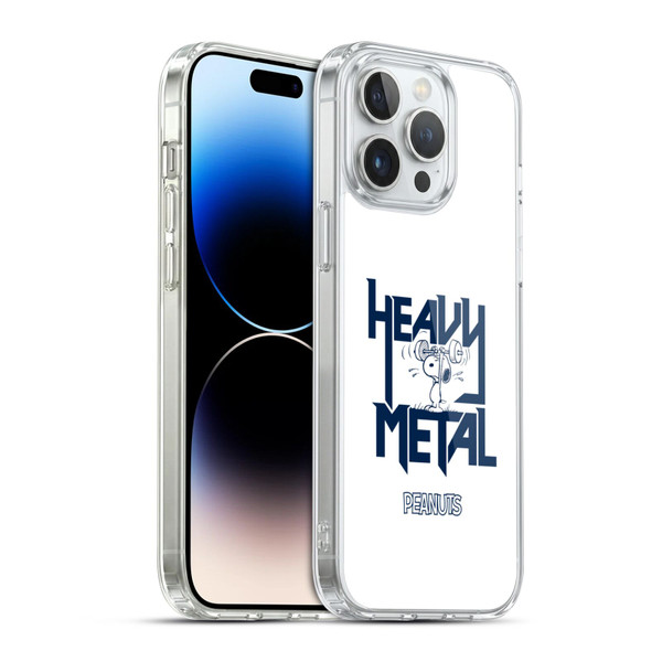 Peanuts Rock Tees Snoopy Heavy Metal Soft Gel Case for Apple iPhone 14 Pro Max & MagSafe