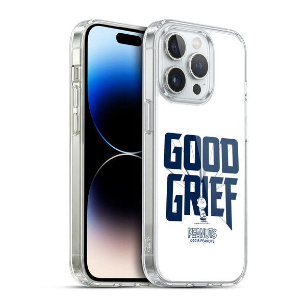 Peanuts Rock Tees Charlie Brown Good Grief Soft Gel Case for Apple iPhone 14 Pro & MagSafe