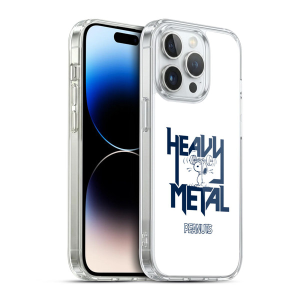 Peanuts Rock Tees Snoopy Heavy Metal Soft Gel Case for Apple iPhone 14 Pro & MagSafe