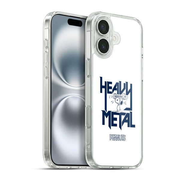Peanuts Rock Tees Snoopy Heavy Metal Soft Gel Case for Apple iPhone 16 Plus & MagSafe