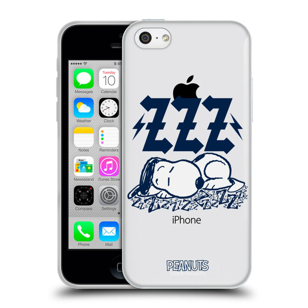 Peanuts Rock Tees Snoopy Sleepy Soft Gel Case for Apple iPhone 5c
