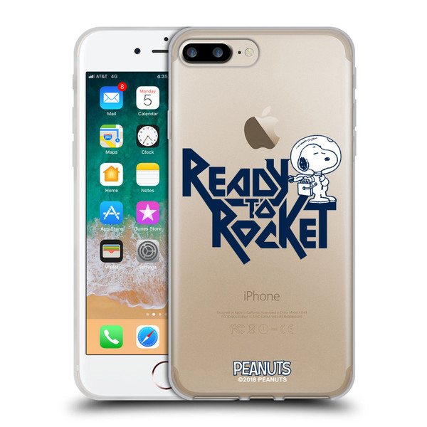 Peanuts Rock Tees Snoopy Ready To Rocket Soft Gel Case for Apple iPhone 7 Plus / iPhone 8 Plus & MagSafe