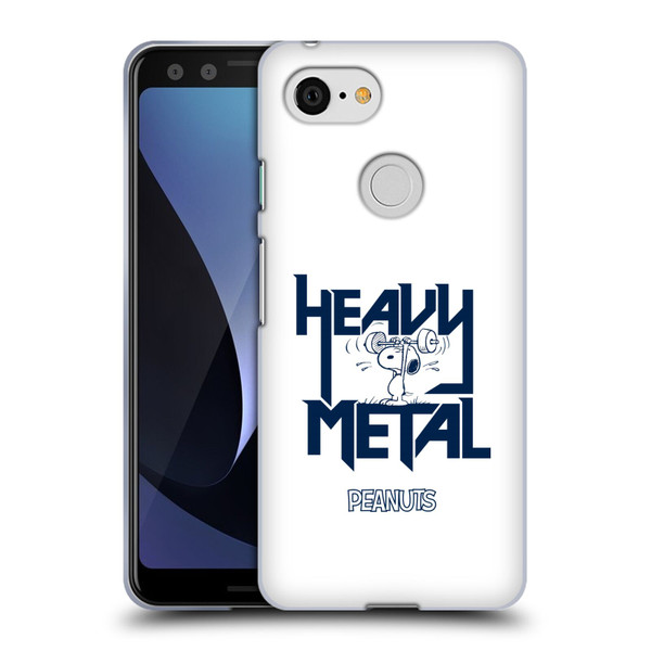 Peanuts Rock Tees Snoopy Heavy Metal Soft Gel Case for Google Pixel 3