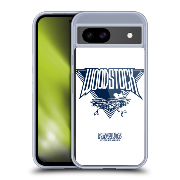 Peanuts Rock Tees Woodstock Insignia Soft Gel Case for Google Pixel 8a