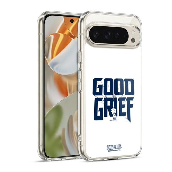 Peanuts Rock Tees Charlie Brown Good Grief Soft Gel Case for Google Pixel 9 / Pixel 9 Pro