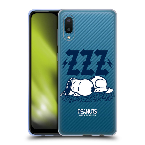 Peanuts Rock Tees Snoopy Sleepy Soft Gel Case for Samsung Galaxy A02/M02 (2021)