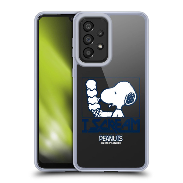 Peanuts Rock Tees Snoopy I Scream Soft Gel Case for Samsung Galaxy A33 5G (2022)