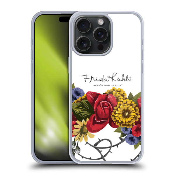 Frida Kahlo Red Florals Bunch Soft Gel Case for Apple iPhone 15 Pro Max & MagSafe