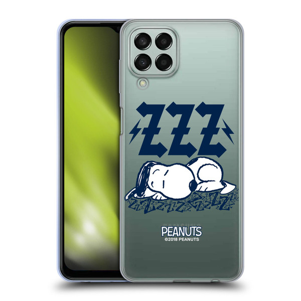 Peanuts Rock Tees Snoopy Sleepy Soft Gel Case for Samsung Galaxy M33 (2022)