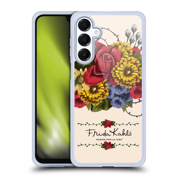Frida Kahlo Red Florals Vine Soft Gel Case for Samsung Galaxy A16 5G & MagSafe